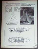 1971 IRWIN 38 Yacht Sailboat boat spec page  