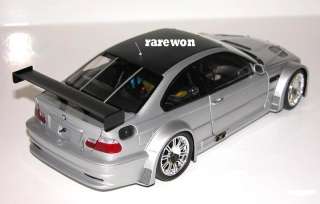 BMW E46 M3 GTR Street SILVER with CARBON FIBER roof, rear spoiler and 