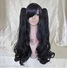clip on BLACK CURLY PONYTAILS long cosplay xxxHolic  