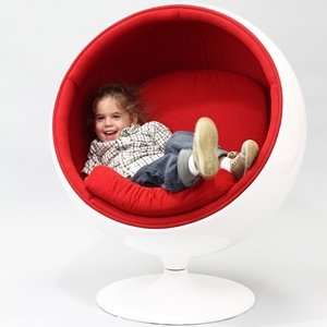  Eero Aarnio Style KIDS Ball Chair in Red: Home & Kitchen