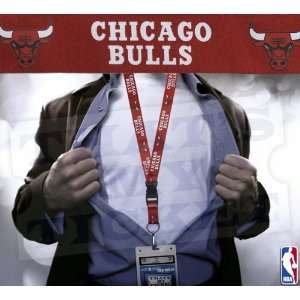  Chicago Bulls NBA Lanyard with Ticket Holder   Red Sports 