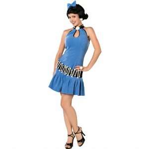  Womens Costume, Deluxe Betty Rubble   Blue: Toys & Games