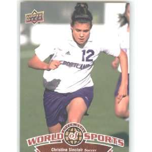 World of Sports Trading Card # 116 Christine Sinclair / Womens Soccer 