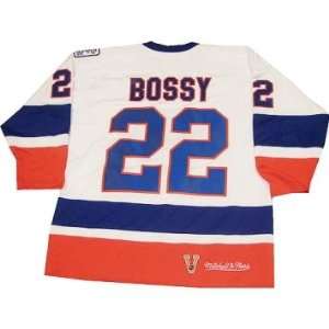  Mike Bossy White Authentic Islanders 1980 Throwback Jersey 