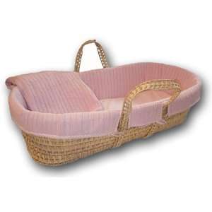  Sleeping Partners Cable Knit Moses Basket Baby