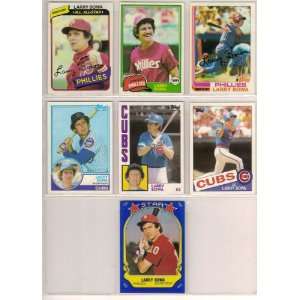  Larry Bowa Topps (7) Card Baseball Lot (1980) (1981) (1982 