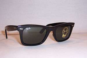 NEW RAYBAN 2151 901 BLACK/GREEN WAYFARER SQUARE 52MM  