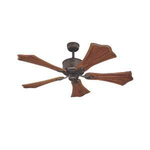   Five Blade Ceiling Fan, Oil Rubbed Bronze with Imperial Oak Blades