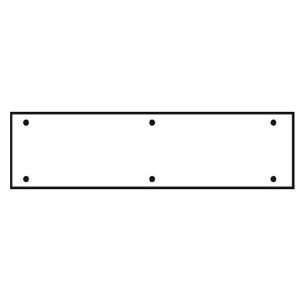   EZ Set 490002 Stainless Steel Pull Plate Door Plate: Home Improvement
