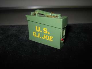 Joe 12 Action Figure Ammo Box w/Map Accessories  