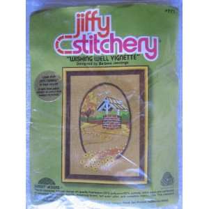  Jiffy Stitchery Wishing Well Vignette Kit #771 Designed 
