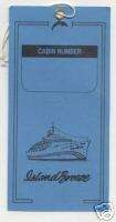 ss Island Breeze .. Dolphin Cruise Line .. Baggage Tag  