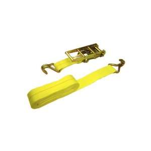 3 X 30 Ratchet Strap with Double Wire J Hooks (5,000 lbs 