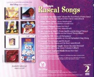 Disneys Rascal Songs Vol 2 CD kids music collection  