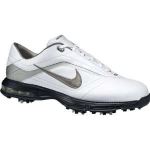  Closeout Nike Air Academy Golf Shoes White/Gunmetal/Silver 