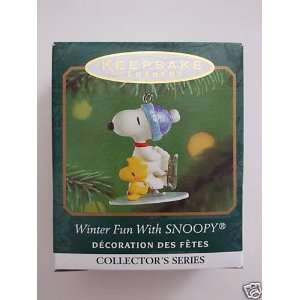  Hallmark Keepsake Ornament   WINTER FUN WITH SNOOPY (4th 