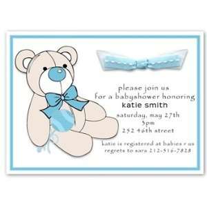  Teddy Bear Boy Baby Shower Invitations: Baby