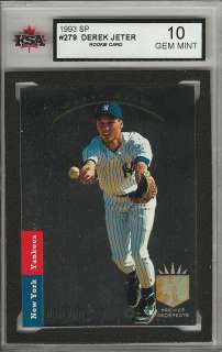 1993 SP DEREK JETER RC #279 KSA 10 GEM MINT  