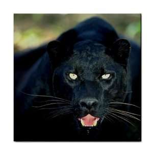   : Black Panther Ceramic Tile Coaster Great Gift Idea: Office Products