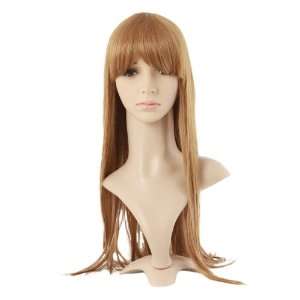  6sense Gorgeous Casual Long Straight Bangs Maple Hair Wig Beauty