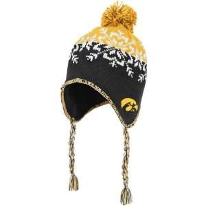  Iowa Hawkeyes Womens adidas Snowflake Knit Hat Sports 