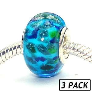  Coastal Collection Silver Glass Beads (3 Pack)   Aris 