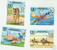 Central Africa 1985   Writers Stamps  