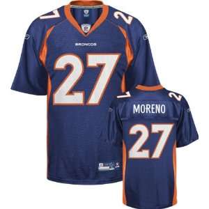  Knowshon Moreno #27 Denver Broncos Replica NFL Jersey Navy 