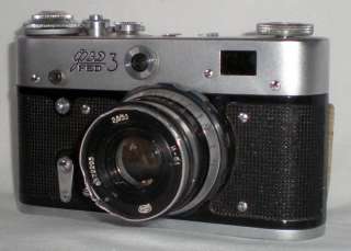 Vintage Russian Soviet Photo Film Camera USSR FED 3 Box  