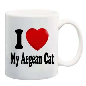   LOVE MY AEGEAN CAT Mug Coffee Cup 11 oz ~ Cat Breed: Everything Else