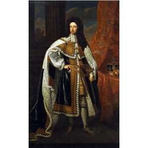  Portrait of King William III Sir Godfrey Kneller. 17.50 