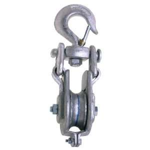 Campbell 3075V 6 Single Steel Eastern Safety Lock Snatch Block with 
