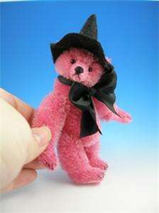 Witch Willow, tiny 3.75 inch teddy from Burlison Bears  