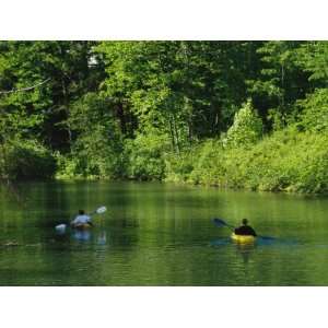  Kayakers Paddle in the Headwaters of the Susquehanna River 