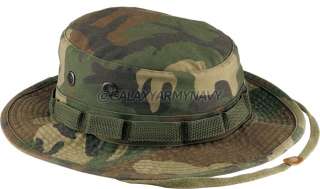 Vintage Military Camouflage Army Sun Boonie Bush Hat  