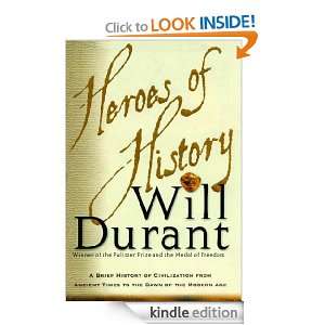 Heroes of History Will Durant  Kindle Store