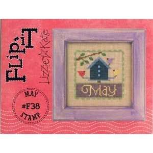  Flip It Stamp May   Cross Stitch Pattern Arts, Crafts 