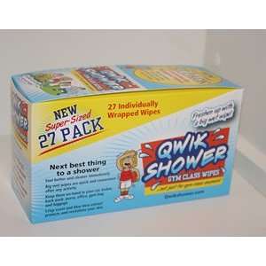  Qwik Shower Gym Class Wipes: Health & Personal Care