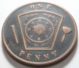 Dated 1905 SYRACUSE, NEW YORK   Masonic CHAPTER PENNY With Owners Name 