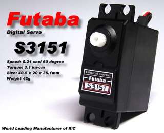 Futaba RC Model S3151 R/C Hobby Digital Servo ( Less Noise Signal 