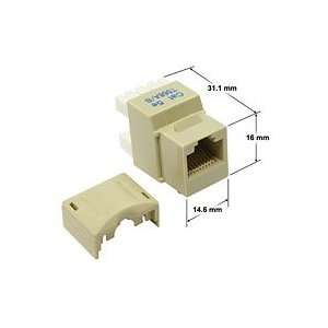  CAT 5e 180 Degree Mini Keystone Jack Electronics