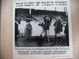 LP   The Glory of Their Times 1966 Inscribed by Lawrence Ritter  