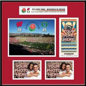  2012 Rose Bowl Ticket Frame   Wisconsin Badgers Sports 