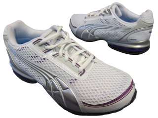Puma Womens Cell Vetara RD 18564001 White Silver Running Sneakers 