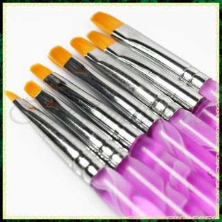7PCS Acrylic Nail Art Tips Drawing Brush Pen Design Hot  