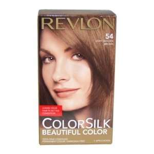    Revlon ColorSilk Permanent Color, Light Golden Brown 54: Beauty