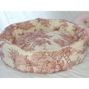  Pink & Red Toiley Bed (Size 24)