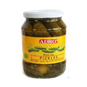 Adro Polish Style Pickles 709 Ml/ 24 Fl Oz:  Grocery 