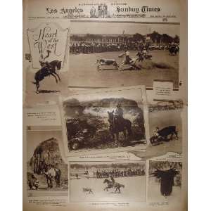 1925 Prescott Frontier Days Rodeo Bronco Steer Cowboy   Orig 