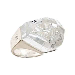  ChristineDarren Large Clear Quartz with Sterling Silver 